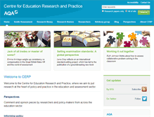 Tablet Screenshot of cerp.aqa.org.uk