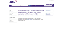 Desktop Screenshot of anthology.aqa.org.uk